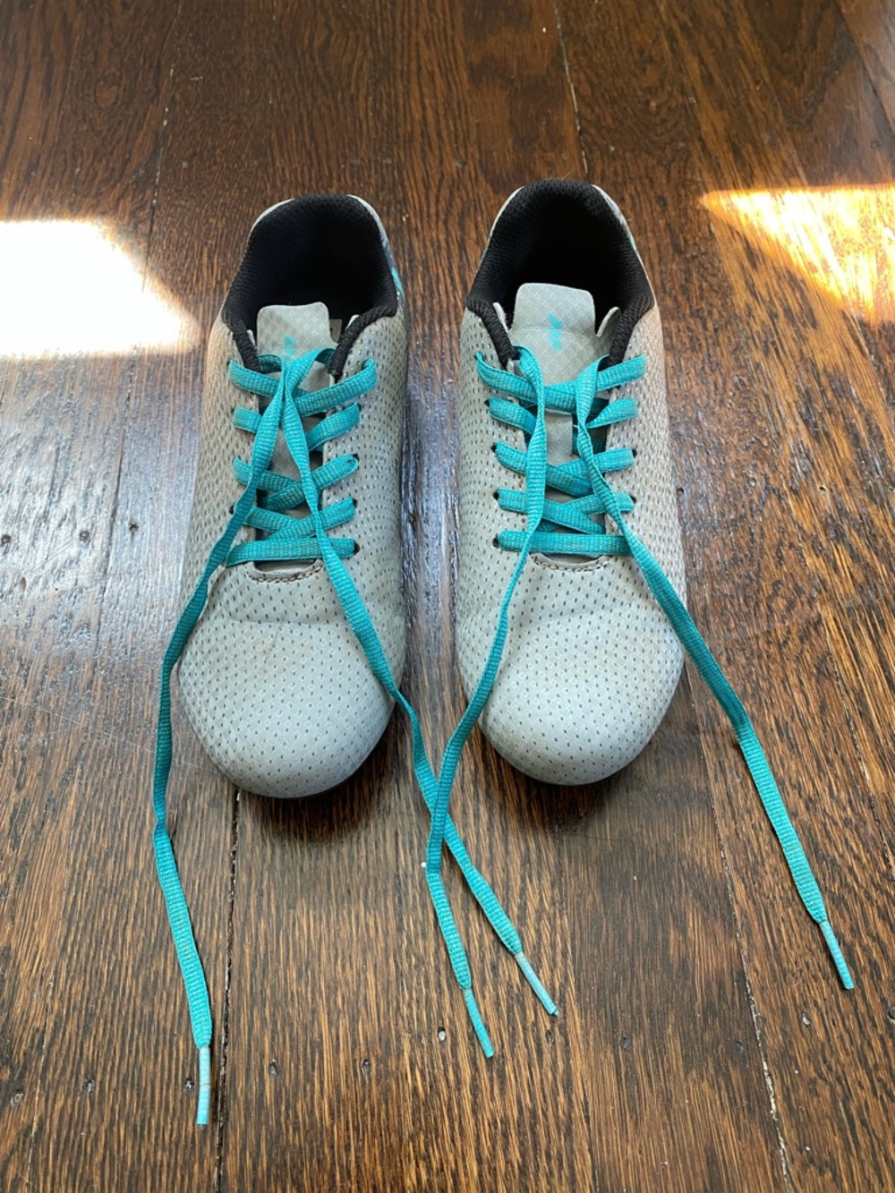 DSG Kids' Speed Viper Soccer Cleats teal/grey size 1 (big kids)